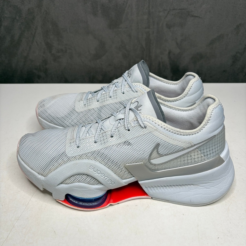 Nike Air Zoom SuperRep 2 Womens 8.5 Grey Silver HIIT Training Shoes DA9492-004
